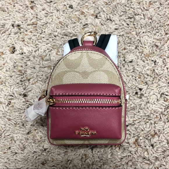 Coach Bags Sold Nwt Coach Mini Backpack Keychain Rosetan Poshmark